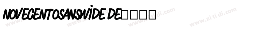 novecentosanswide de字体转换